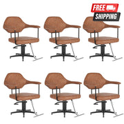 Sienna Comfortel Aria Tan Styling Chairs - 6 ct