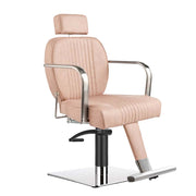 Gray Comfortel Lara Reclining Salon Chair Blush