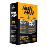 Goldenrod Nishman Hair Building Keratin Fiber & Locking Mist Set - Black