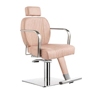 Gray Comfortel Lara Reclining Salon Chair Blush