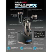 Dark Slate Gray BaBylissPRO SNAPFX Clipper & Trimmer Combo